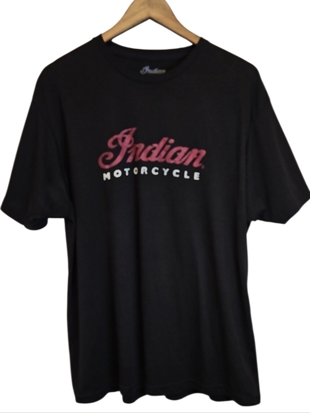 Indian Motorcycle Men's Black Logo T‑Shirt, Size XL